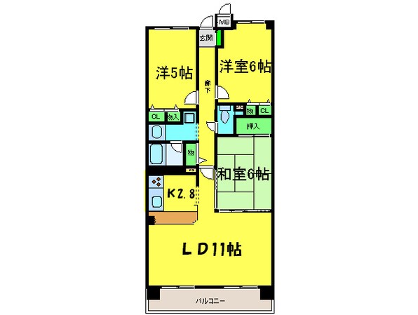 ソルプラ－サ堺の物件間取画像